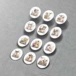 Egg Stickers fantastic Easter animals art1 set of 12 pcs. A5  15x21 View 3