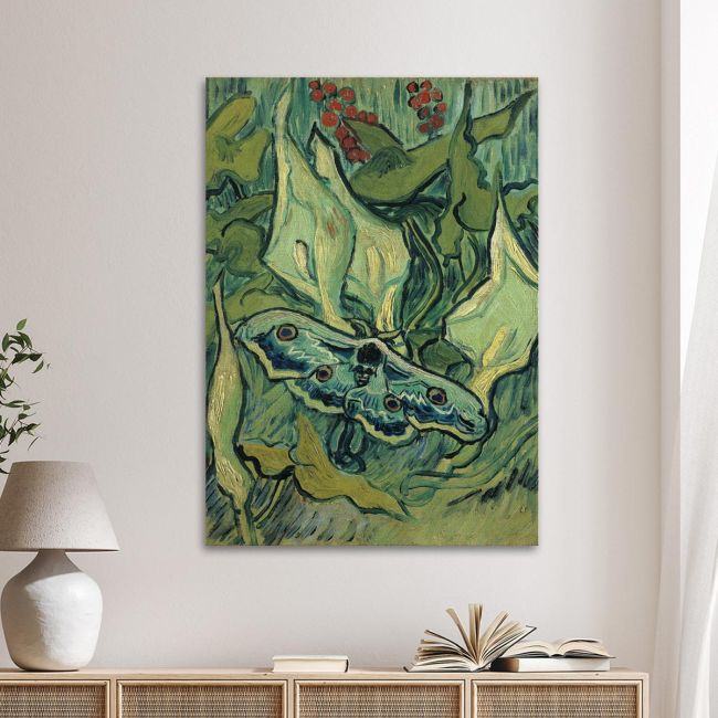 Canvas print Giant peacock moth Vincent van Gogh Framed canvas View 1