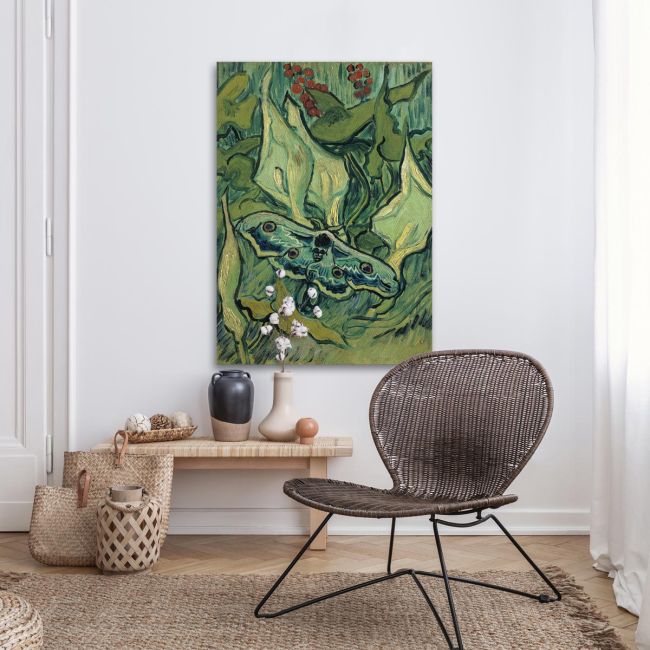 Canvas print Giant peacock moth Vincent van Gogh Framed canvas View 3