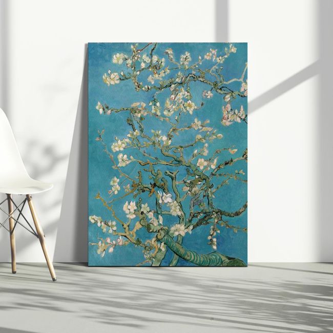 Canvas print Almond tree vertical Vincent van Gogh Framed canvas View 1
