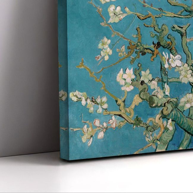 Πίνακας ζωγραφικής Blossoming almond tree κάθετο Vincent van Gogh Καμβάς τελαρωμένος Όψη 5