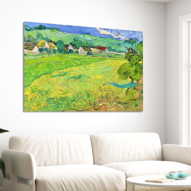 Πίνακας ζωγραφικής Les Vessenots en Auvers Vincent Van Gogh Καμβάς τελαρωμένος Όψη 3