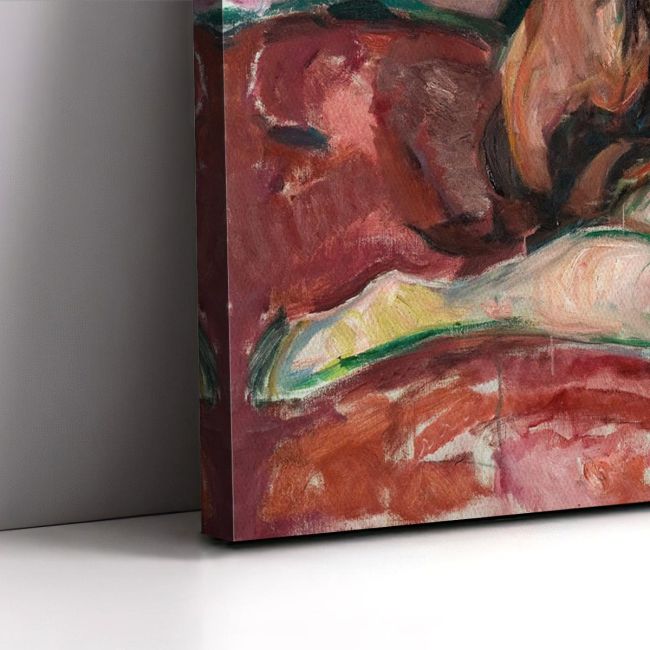 Πίνακας ζωγραφικής Weeping nude Munch Καμβάς τελαρωμένος Όψη 5