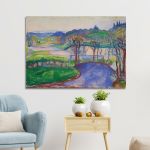 Canvas print Spring landscape Munch Framed canvas View 1