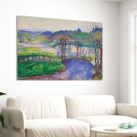 Canvas print Spring landscape Munch Framed canvas View 3