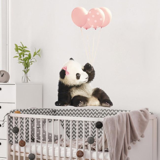 Wall sticker, Blue elephant and Ballon