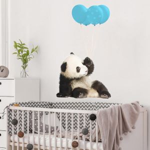 Wall sticker Blue elephant and Ballon View 1