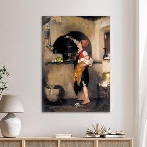 Canvas print  In the kitchen Litras Framed canvas View 1