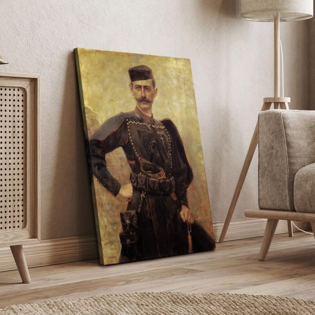 Παύλος Μελάς Ι Ιακωβίδης Γ Πίνακας ζωγραφικής Καμβάς τελαρωμένος Όψη 4