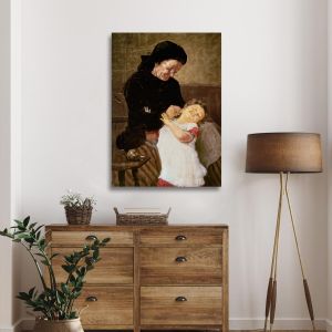 The Naughty Grandson - G. Iakovidis Canvas Print Framed canvas View 1 2