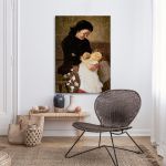 The Naughty Grandson - G. Iakovidis Canvas Print Framed canvas View 3