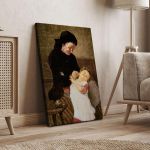 The Naughty Grandson - G. Iakovidis Canvas Print Framed canvas View 4