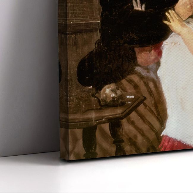 The Naughty Grandson - G. Iakovidis Canvas Print Framed canvas View 5