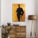 Παύλος Μελάς 1904 - Γ. Ιακωβίδης - Πίνακας σε Καμβά Καμβάς τελαρωμένος Όψη 2