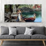 Canvas print Following the example of the gods, Henryk Siemiradzki panoramic