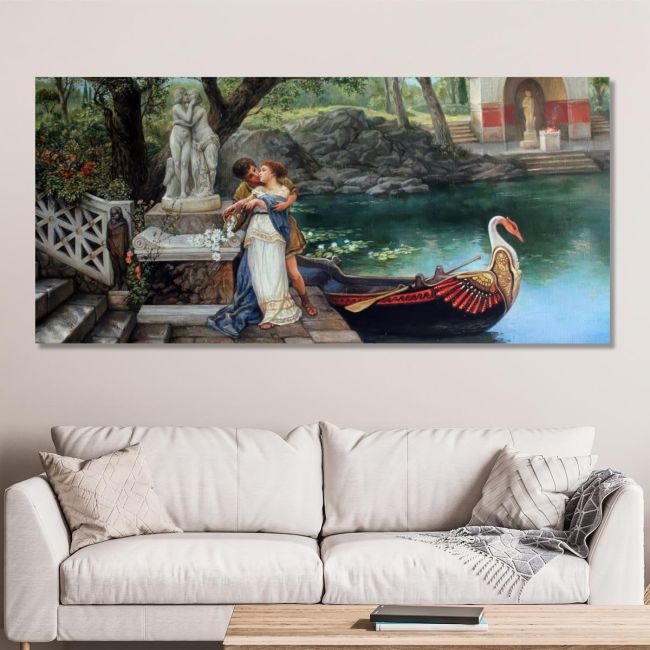 Canvas print Following the example of the gods, Henryk Siemiradzki panoramic