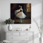 Canvas print Ballerina Dega style Framed canvas View 2
