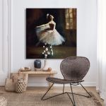 Canvas print Ballerina Dega style Framed canvas View 3