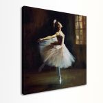 Πίνακας ζωγραφικής Ballerina Dega style Καμβάς τελαρωμένος Όψη 5