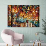 Canvas print Rain reflections I