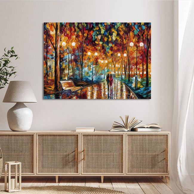 Canvas print Rain reflections I