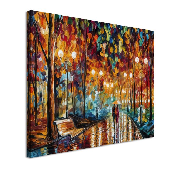 Canvas print Rain reflections I