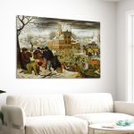 Canvas print The winter, Breugel P.