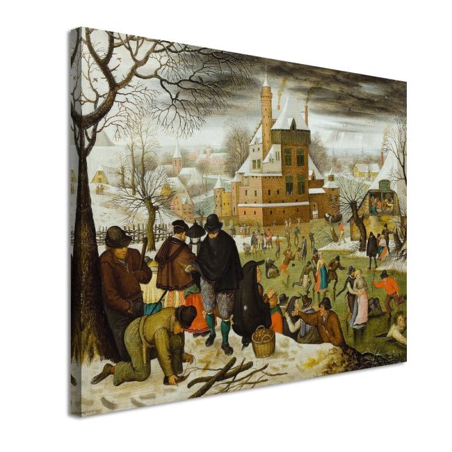Canvas print The winter, Breugel P.