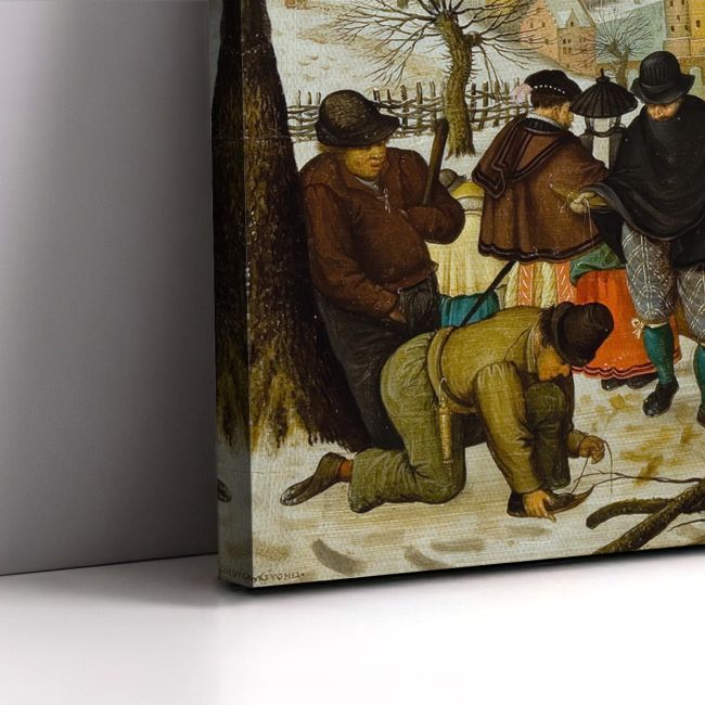 Canvas print The winter, Breugel P.