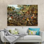 Canvas print The spring, Breugel P.