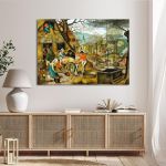 Canvas print The autumn, Breugel P.