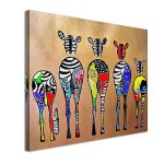 Canvas print Pop art zebras Framed canvas View 4