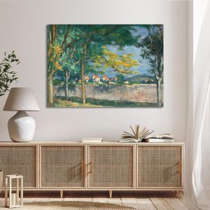 The road, the old wall, Cezanne P. - Πίνακας σε Καμβά 2