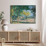 Canvas print The road, the old wall, Cezanne P.