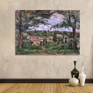 Canvas print Hamlet of Patis, Cezanne P.