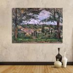 Canvas print Hamlet of Patis, Cezanne P.