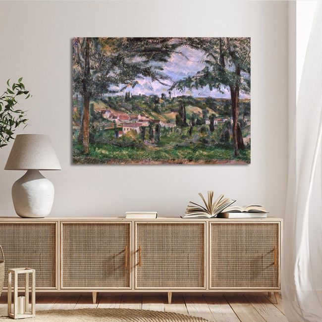 Canvas print Hamlet of Patis, Cezanne P.