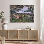 Canvas print Hamlet of Patis, Cezanne P.