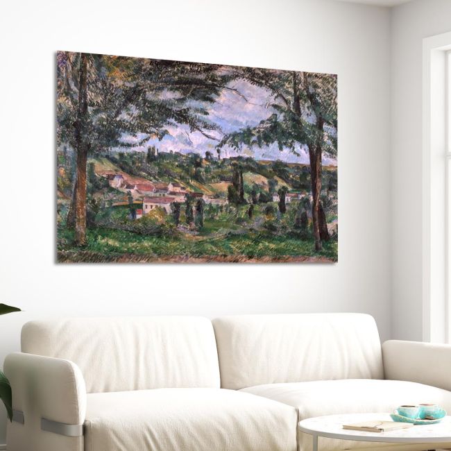 Canvas print Hamlet of Patis, Cezanne P.