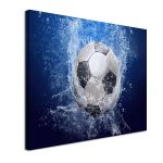 Canvas print Splashing football