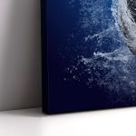 Canvas print Splashing football