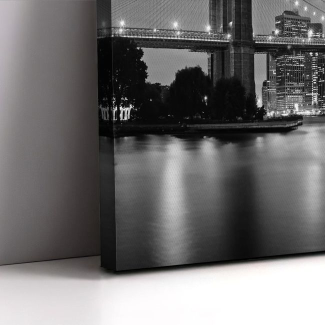 Canvas print New York city grayscale