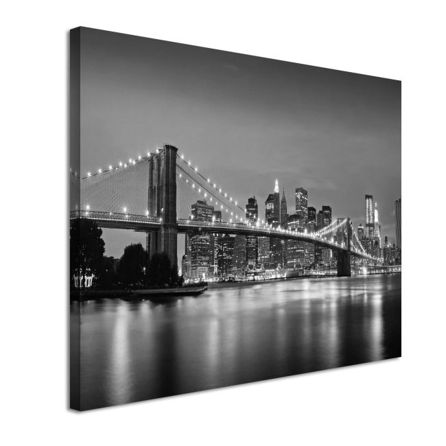 Canvas print New York city grayscale