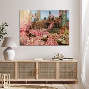 Πίνακας σε καμβά 'The roses' του Lawrence Alma-Tadema, Διάσημοι ζωγράφοι. Ελαιογραφία, κλασική ρωμαϊκή σκηνή με λουόμενους και ροδοπέταλα. 2