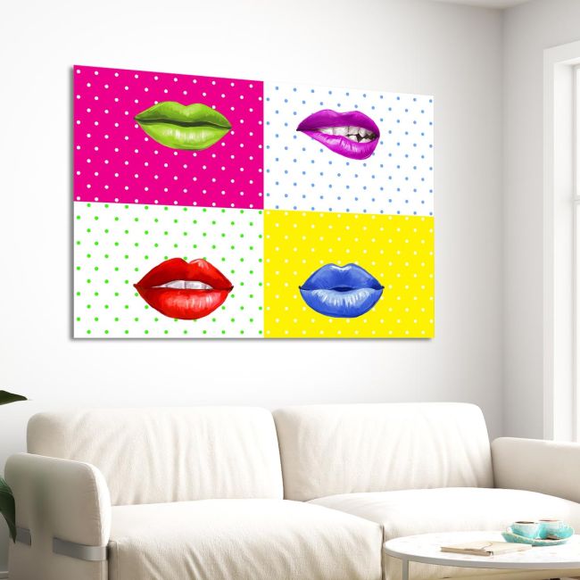 Canvas print Pop art Bananas Framed canvas View 3