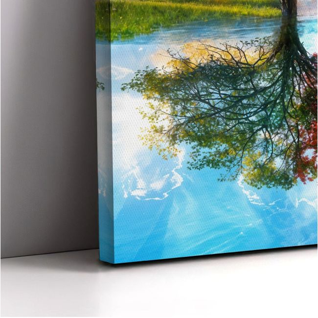 Πίνακας ζωγραφικής Four season tree with moon