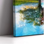 Canvas print Four season tree with moon