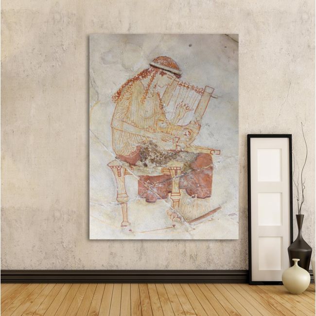 Canvas print Muse tuning the guitar