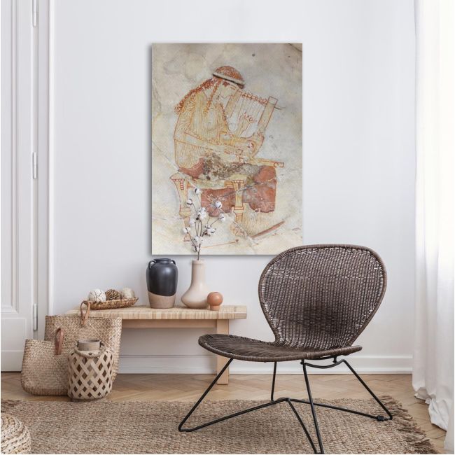 Canvas print Muse tuning the guitar