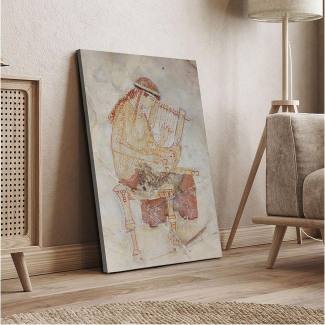 Canvas print Muse tuning the guitar